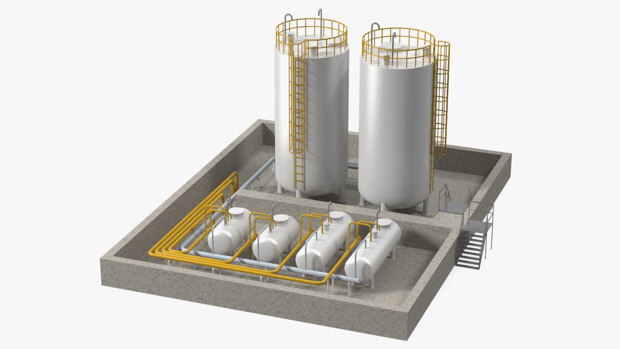 Factory Petrol 3D model