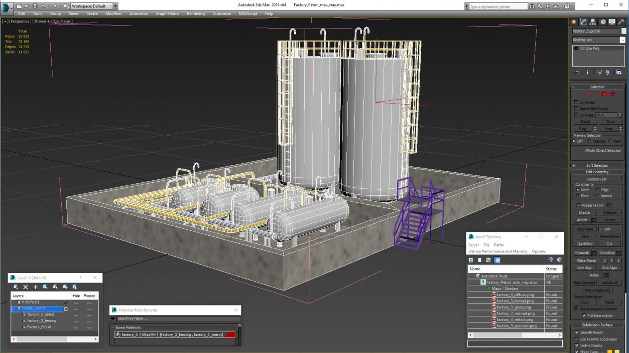 Factory Petrol 3D model