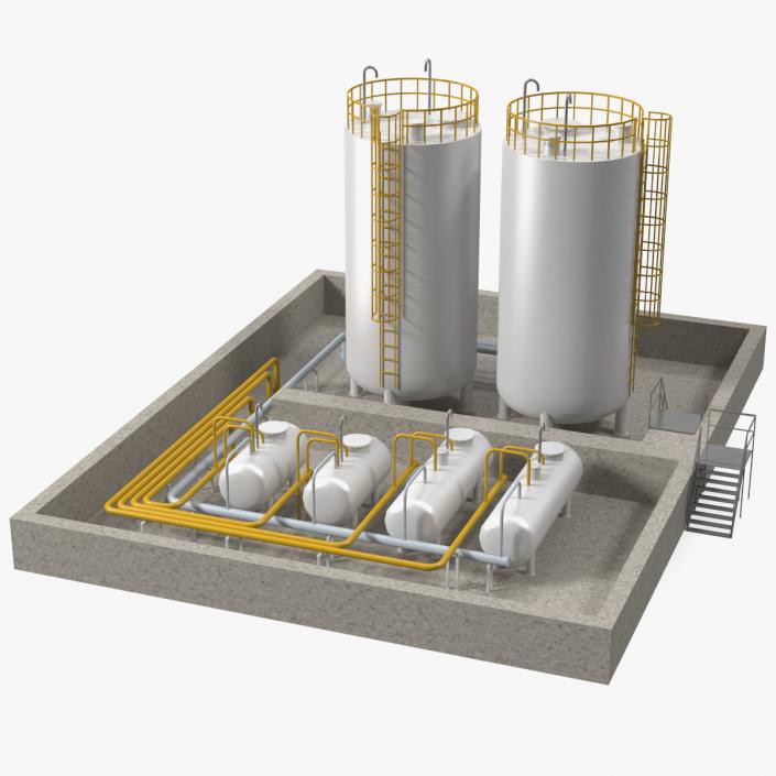 Factory Petrol 3D model