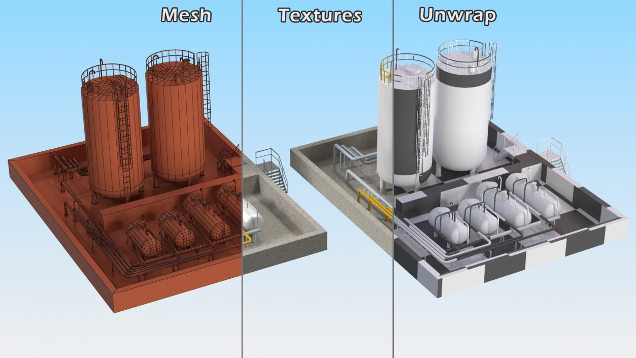 Factory Petrol 3D model