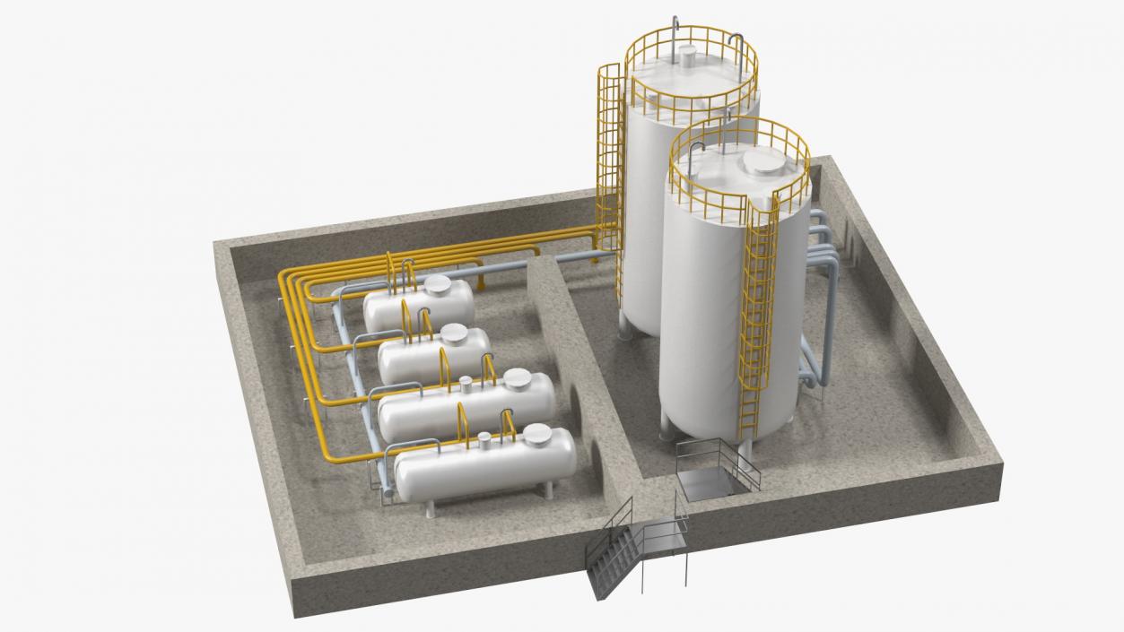 Factory Petrol 3D model