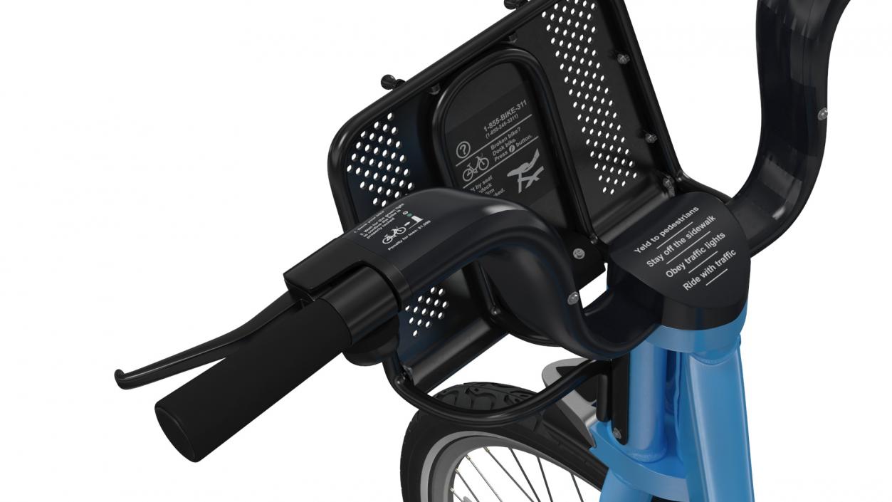 3D City Bike Share Program Bicycle