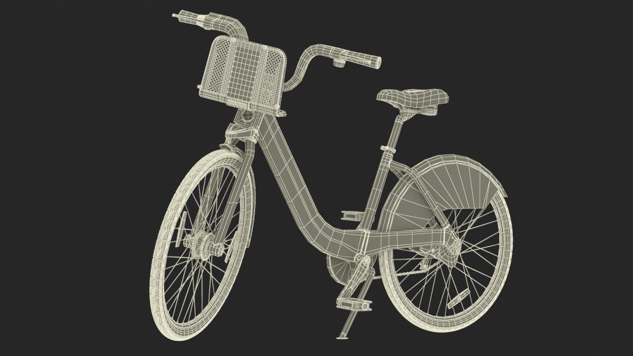 3D City Bike Share Program Bicycle