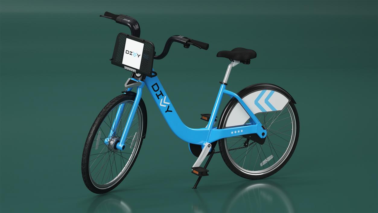 3D City Bike Share Program Bicycle