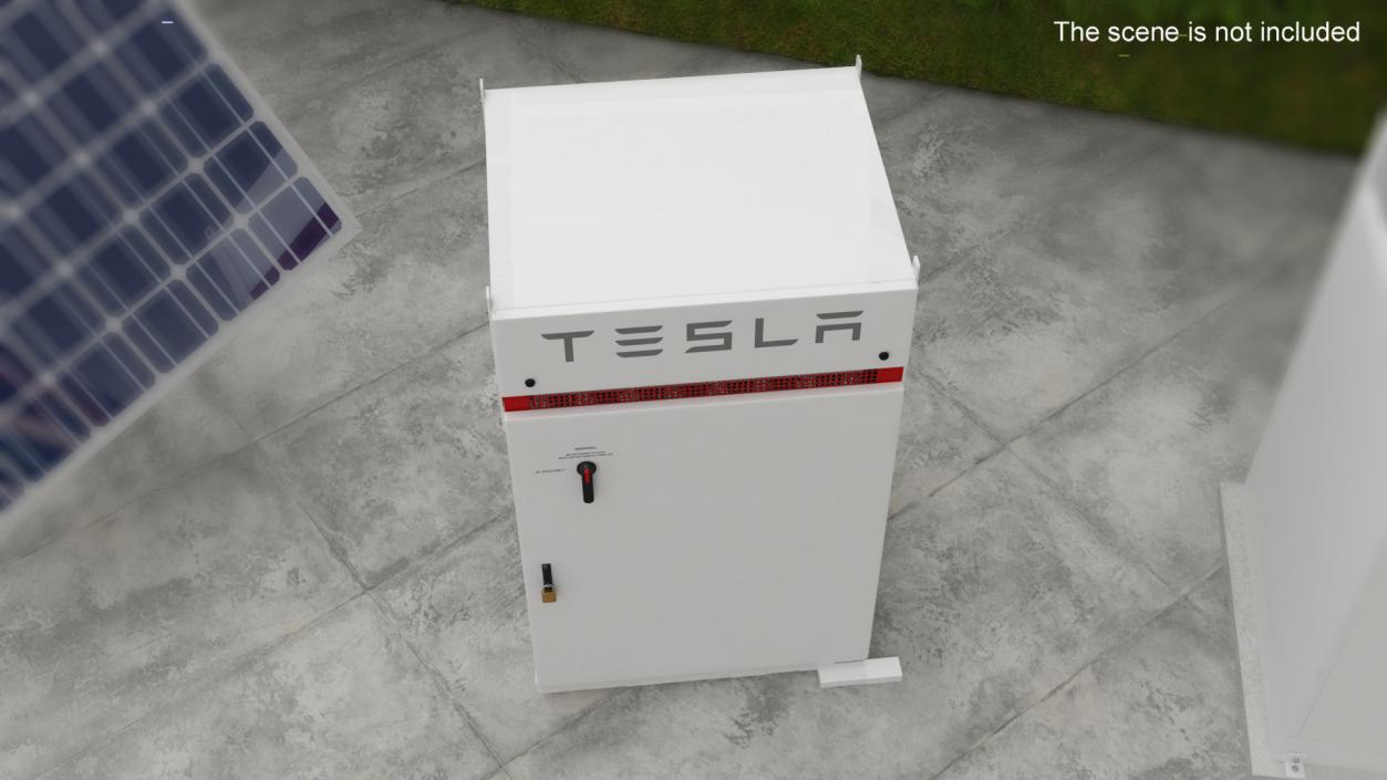 3D Tesla Inverter Box Powerpack model