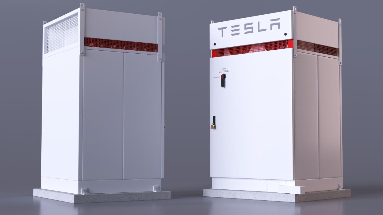 3D Tesla Inverter Box Powerpack model