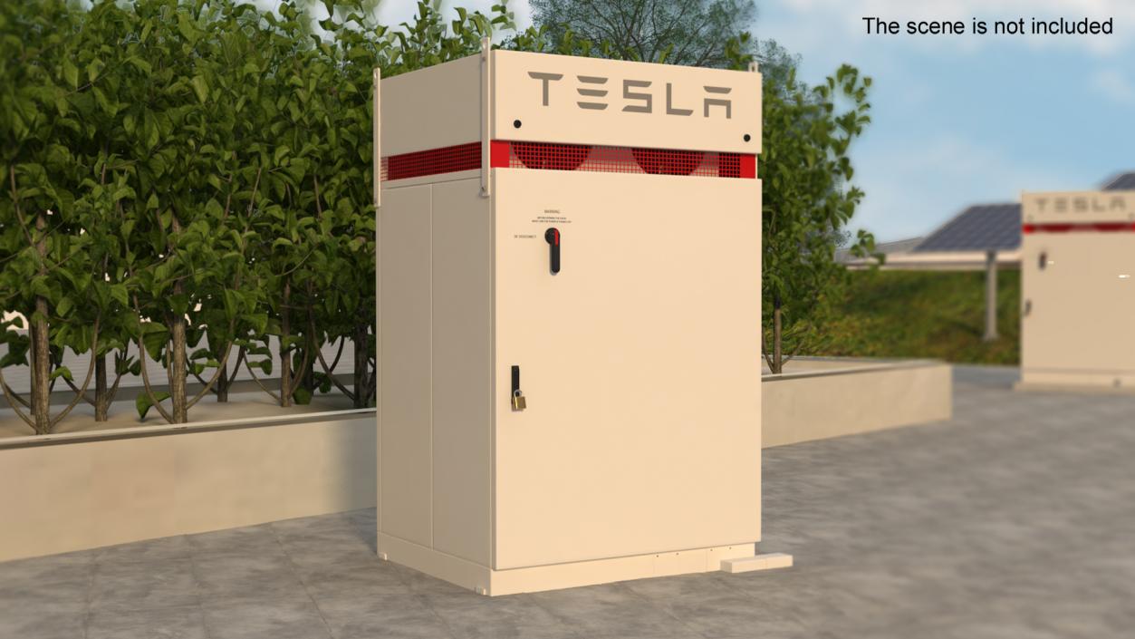 3D Tesla Inverter Box Powerpack model