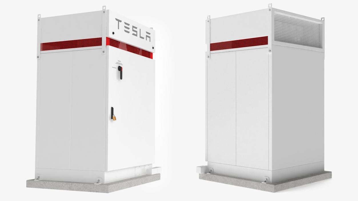 3D Tesla Inverter Box Powerpack model