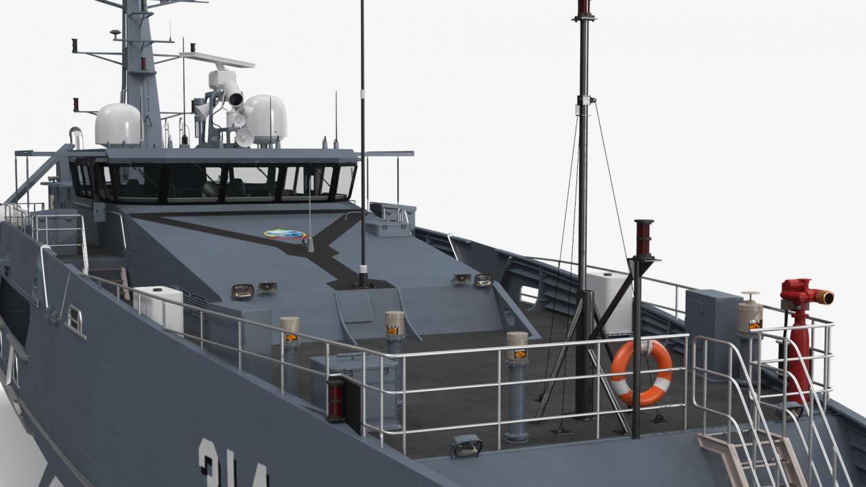 3D Patrol Boat ADV Cape Otway Rigged model