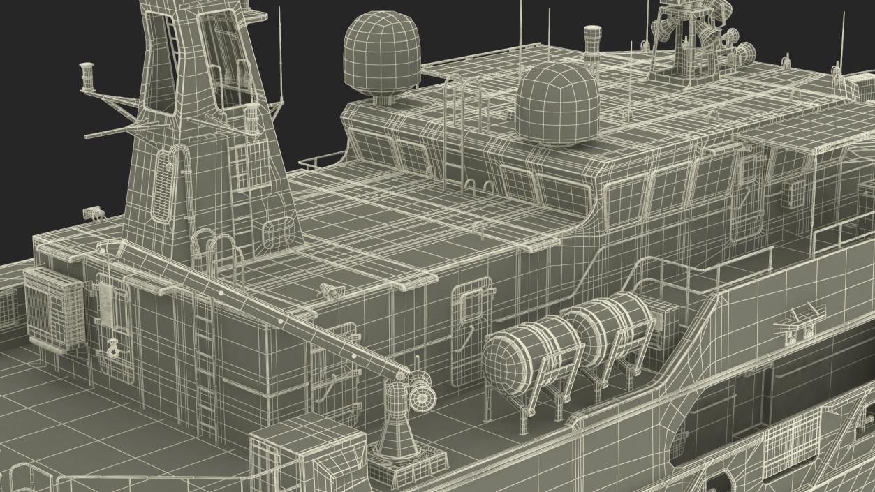 3D Patrol Boat ADV Cape Otway Rigged model