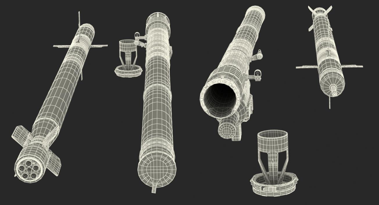 Rocket Launchers with Rockets Collection 2 3D