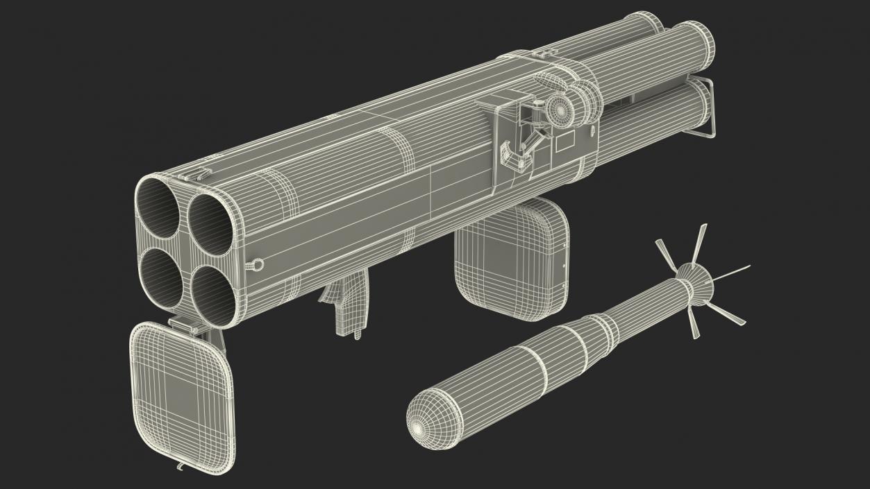 Rocket Launchers with Rockets Collection 2 3D