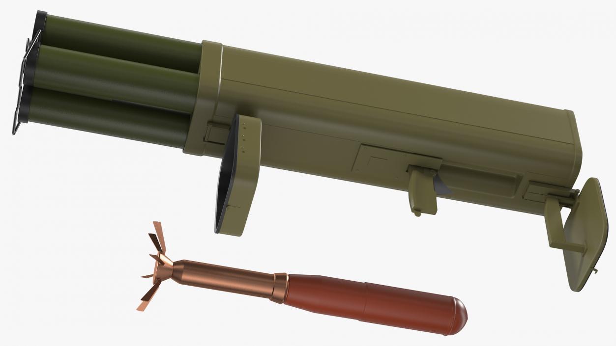 Rocket Launchers with Rockets Collection 2 3D