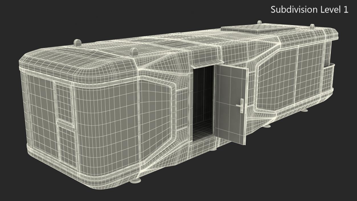 3D Modern Capsule House E7 model