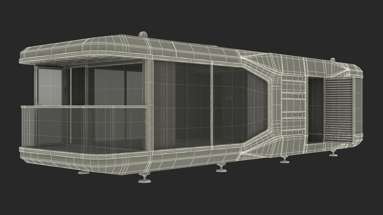 3D Modern Capsule House E7 model