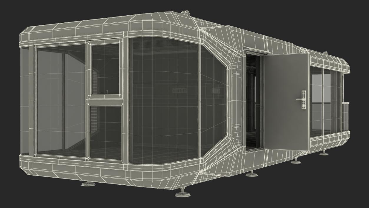 3D Modern Capsule House E7 model