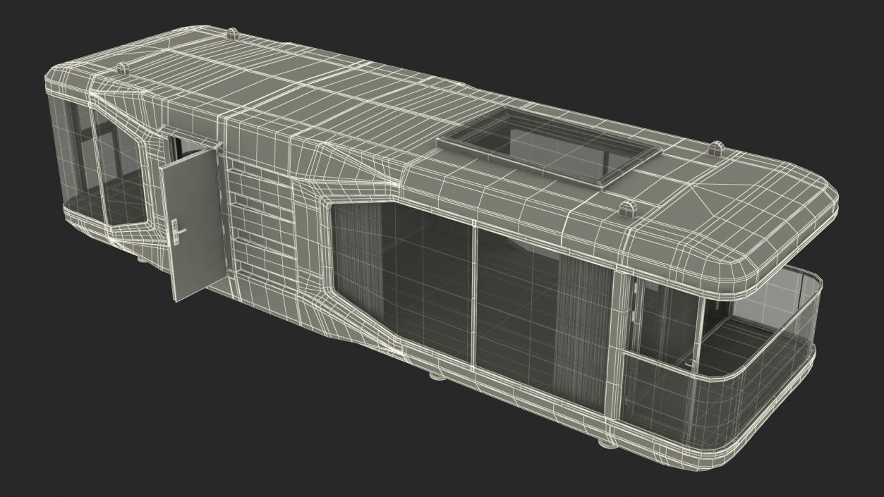 3D Modern Capsule House E7 model