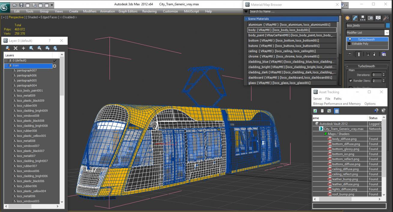 City Tram Generic 3D