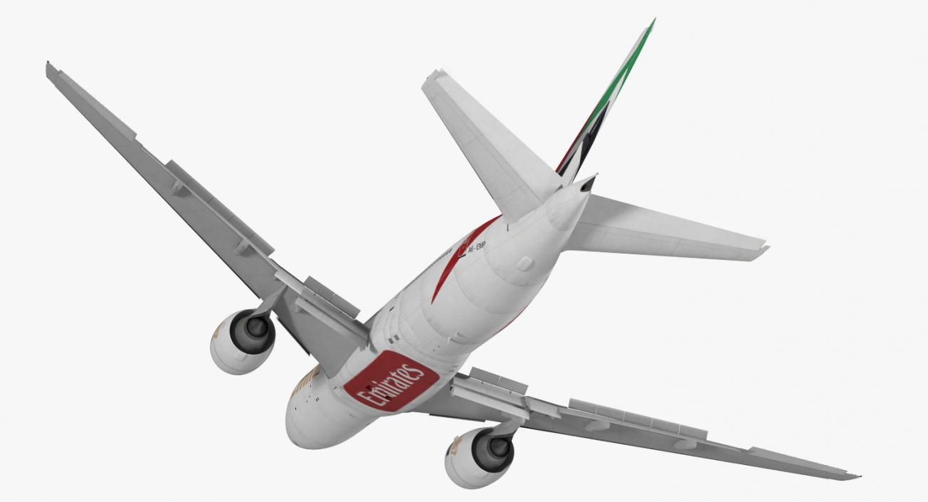 Boeing 777 200ER Emirates Airlines 3D model