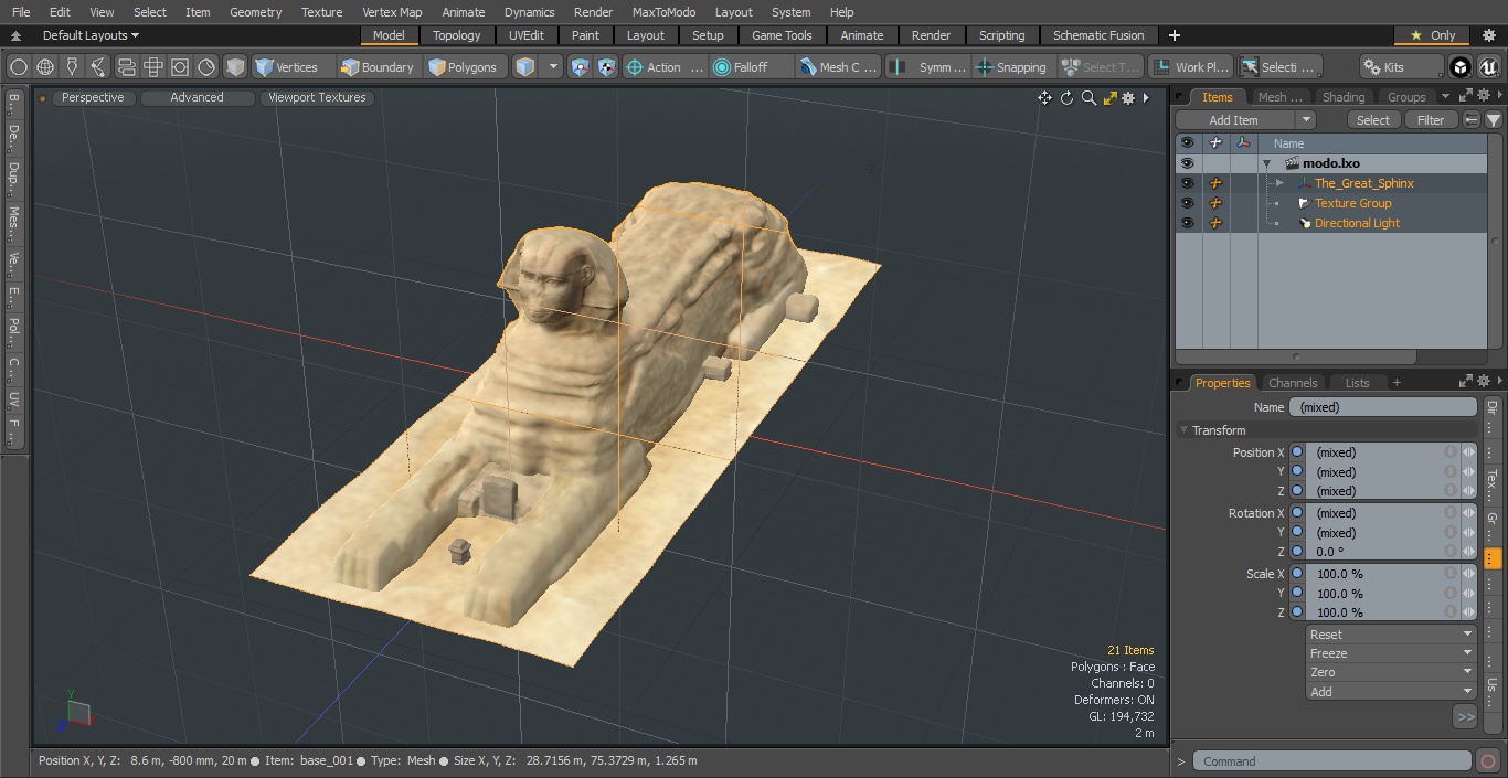 3D The Great Sphinx