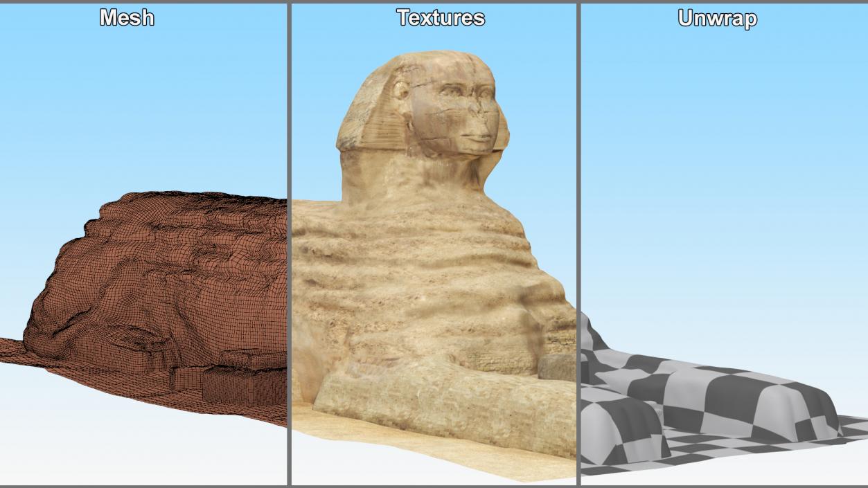 3D The Great Sphinx