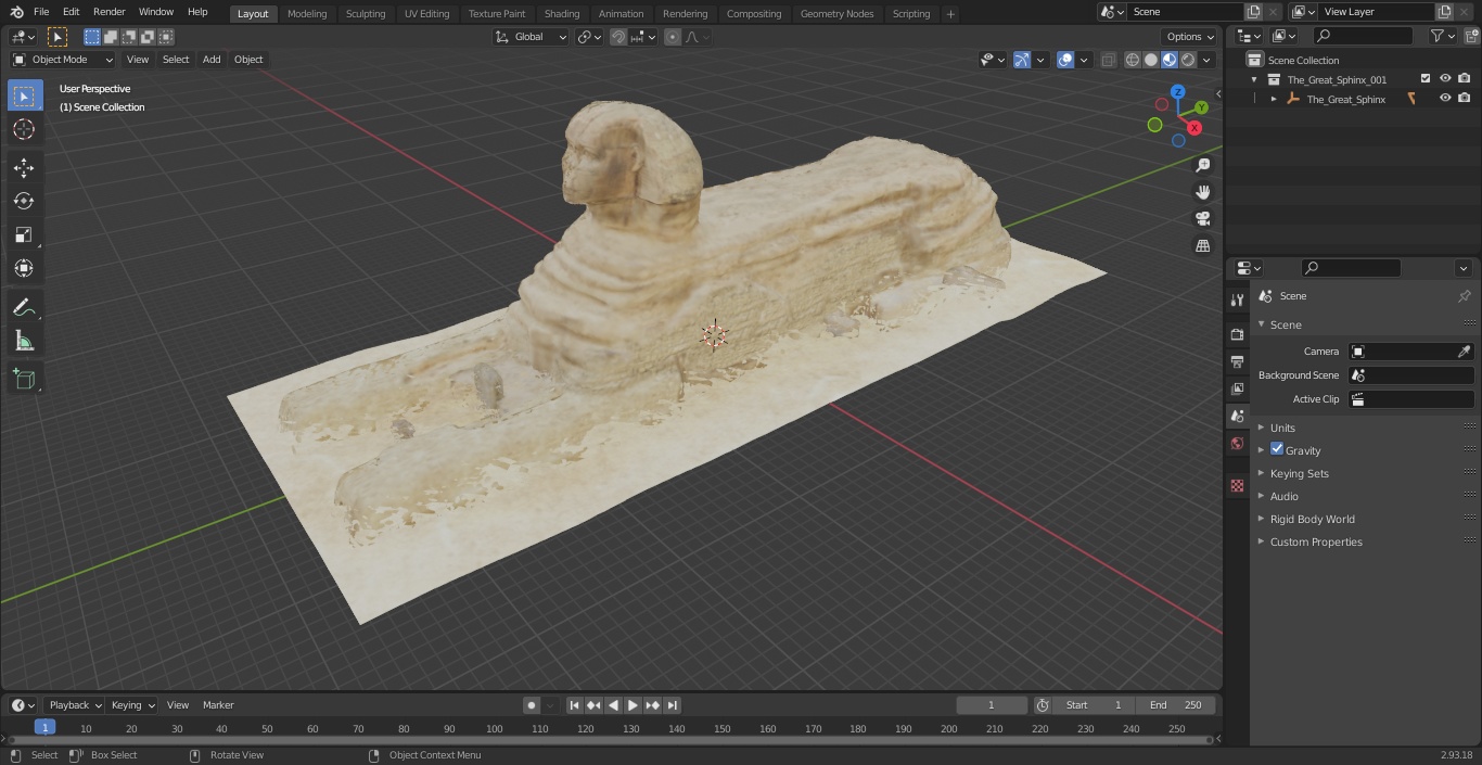 3D The Great Sphinx