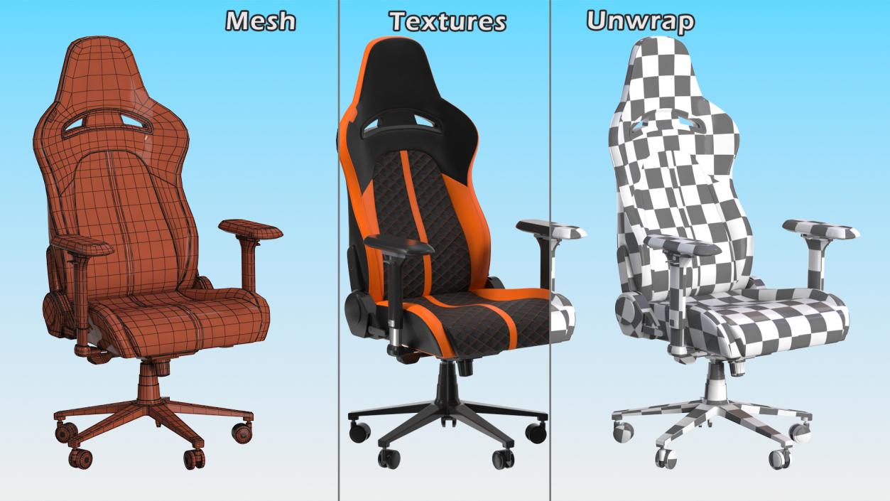 3D Ergonomic Computer Gaming Chair