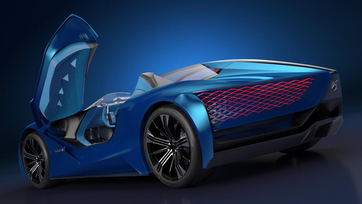 3D Concept Car DS X E-TENSE Rigged