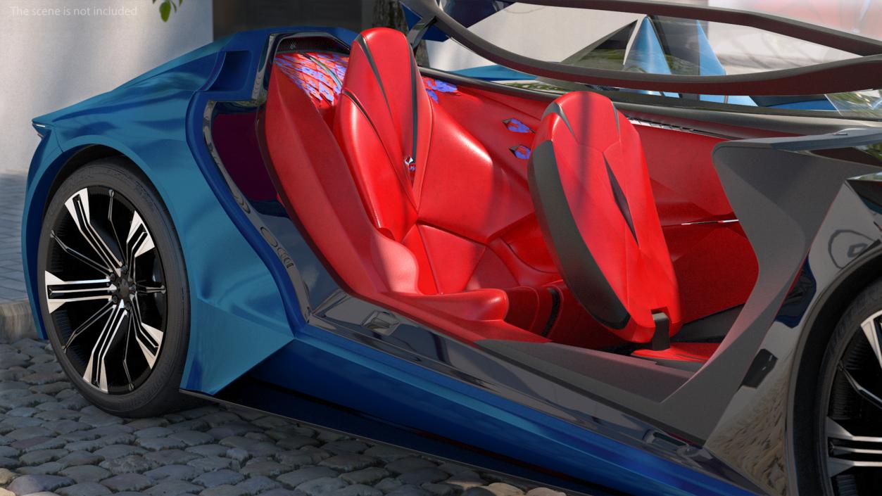 3D Concept Car DS X E-TENSE Rigged