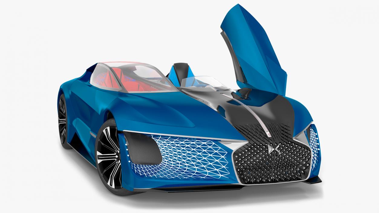 3D Concept Car DS X E-TENSE Rigged