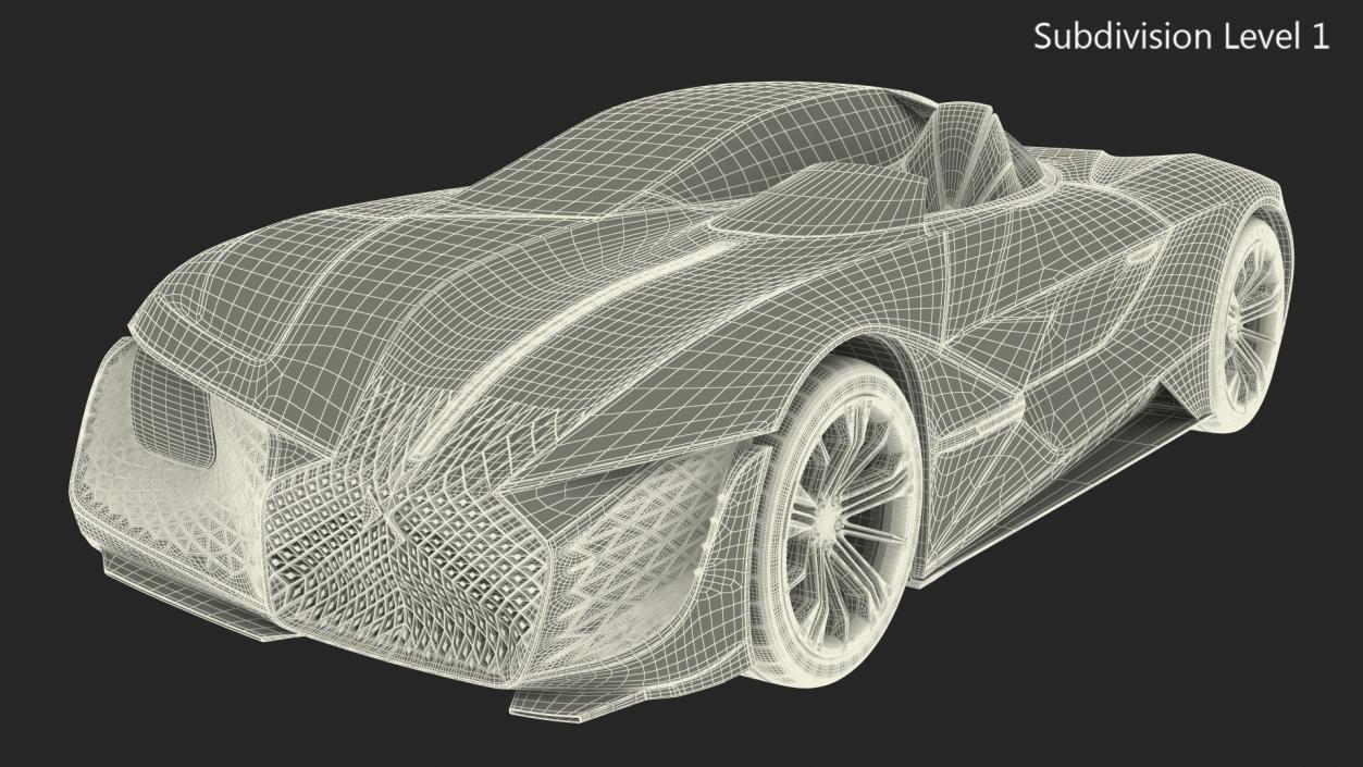 3D Concept Car DS X E-TENSE Rigged