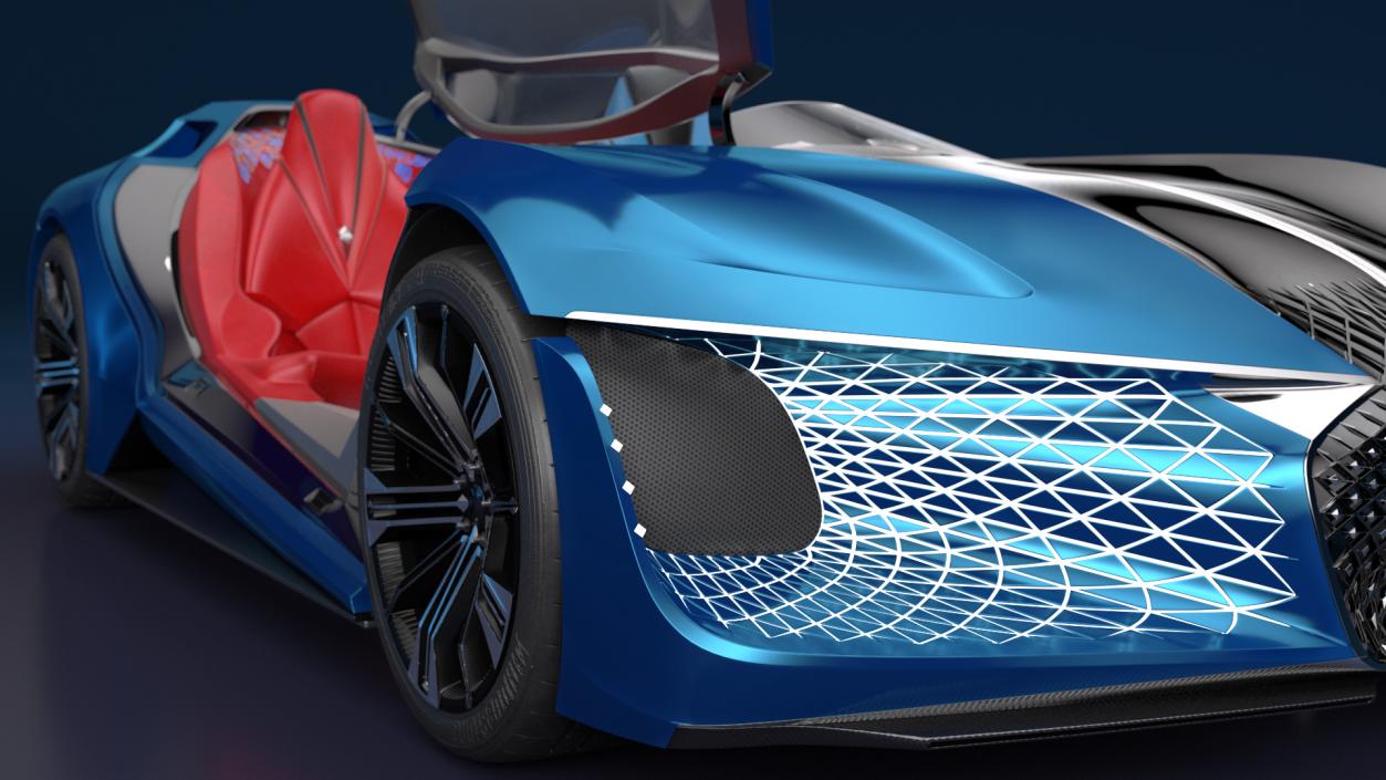 3D Concept Car DS X E-TENSE Rigged