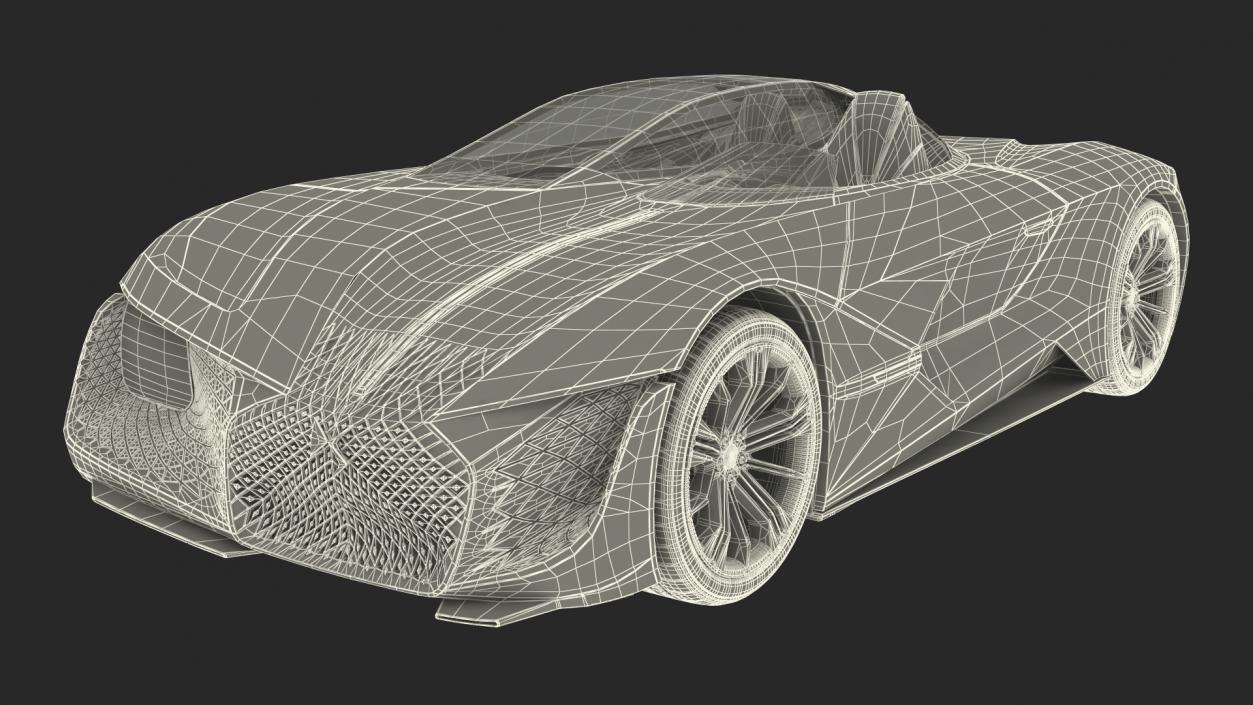 3D Concept Car DS X E-TENSE Rigged