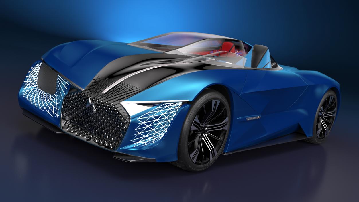 3D Concept Car DS X E-TENSE Rigged