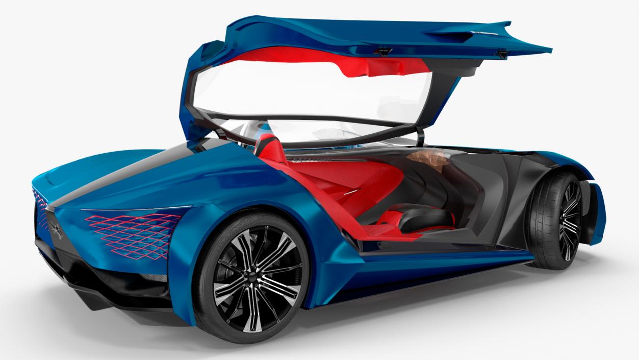 3D Concept Car DS X E-TENSE Rigged