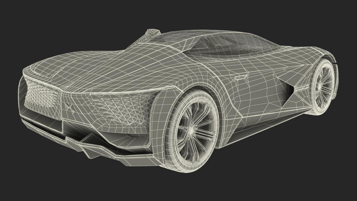 3D Concept Car DS X E-TENSE Rigged