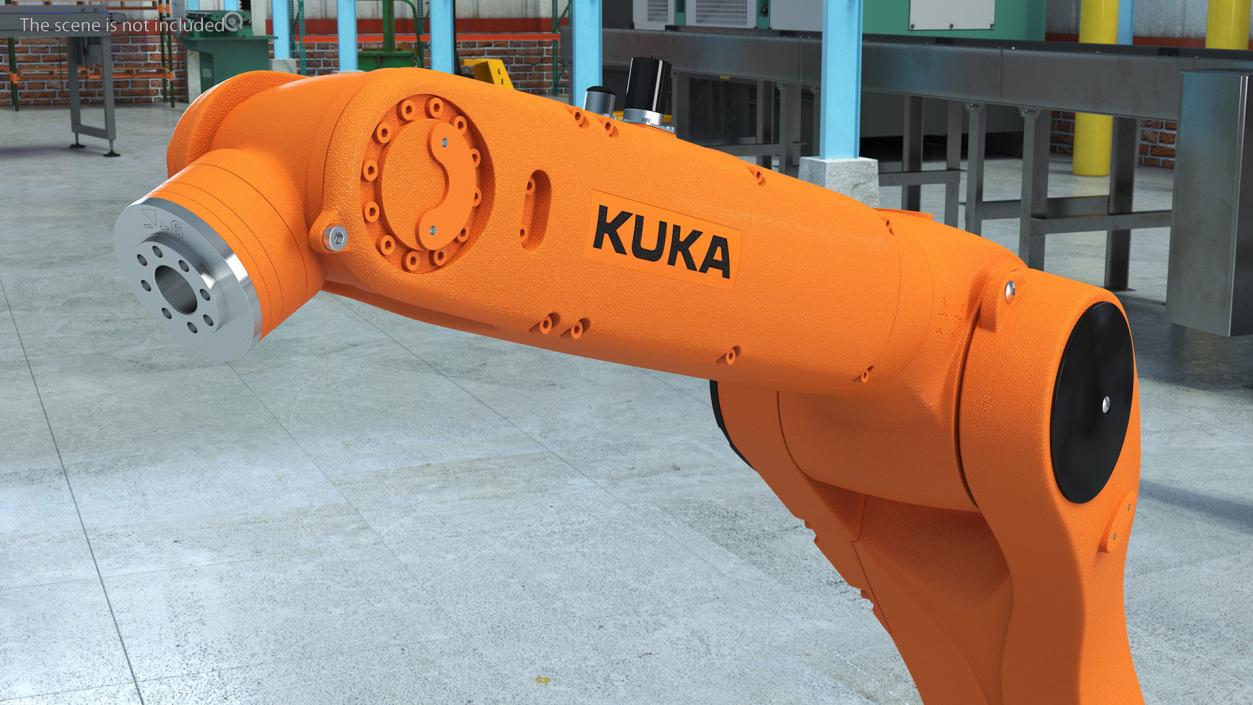 Robot Arm Kuka R1100 Rigged 3D