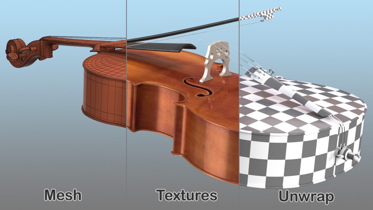 3D Stringed Instruments Collection 6 model