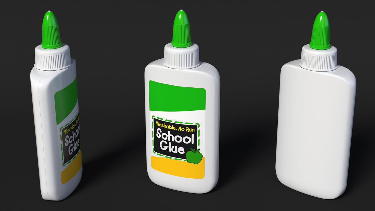 3D Glue Tubes Collection 2 model