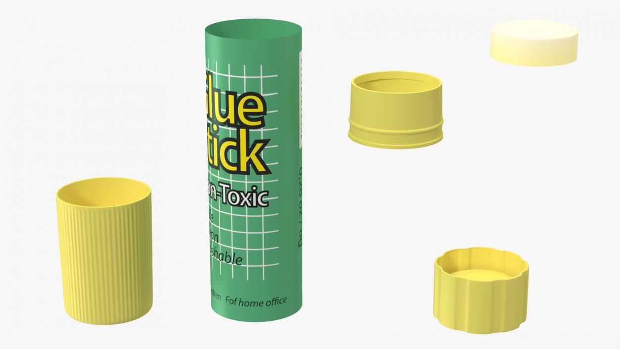 3D Glue Tubes Collection 2 model