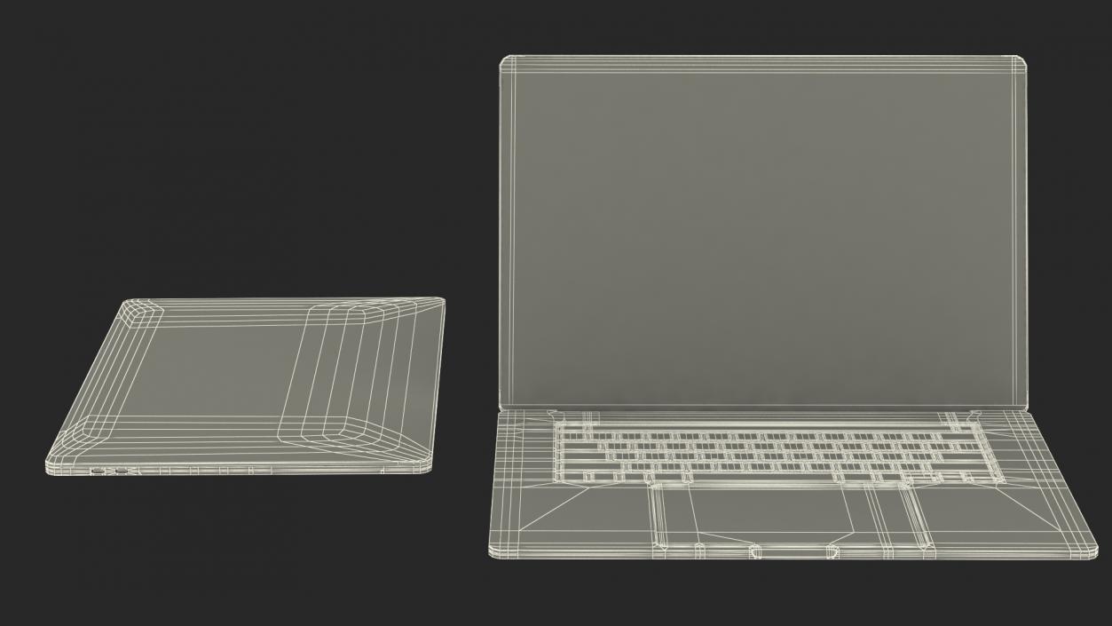 3D model Macbook Pro 16 inch Space Grey