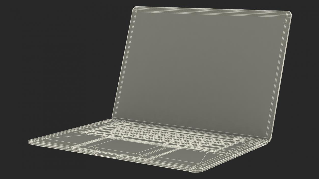 3D model Macbook Pro 16 inch Space Grey