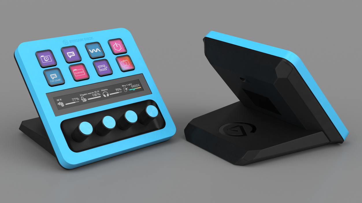 3D Elgato Stream Deck Blue model