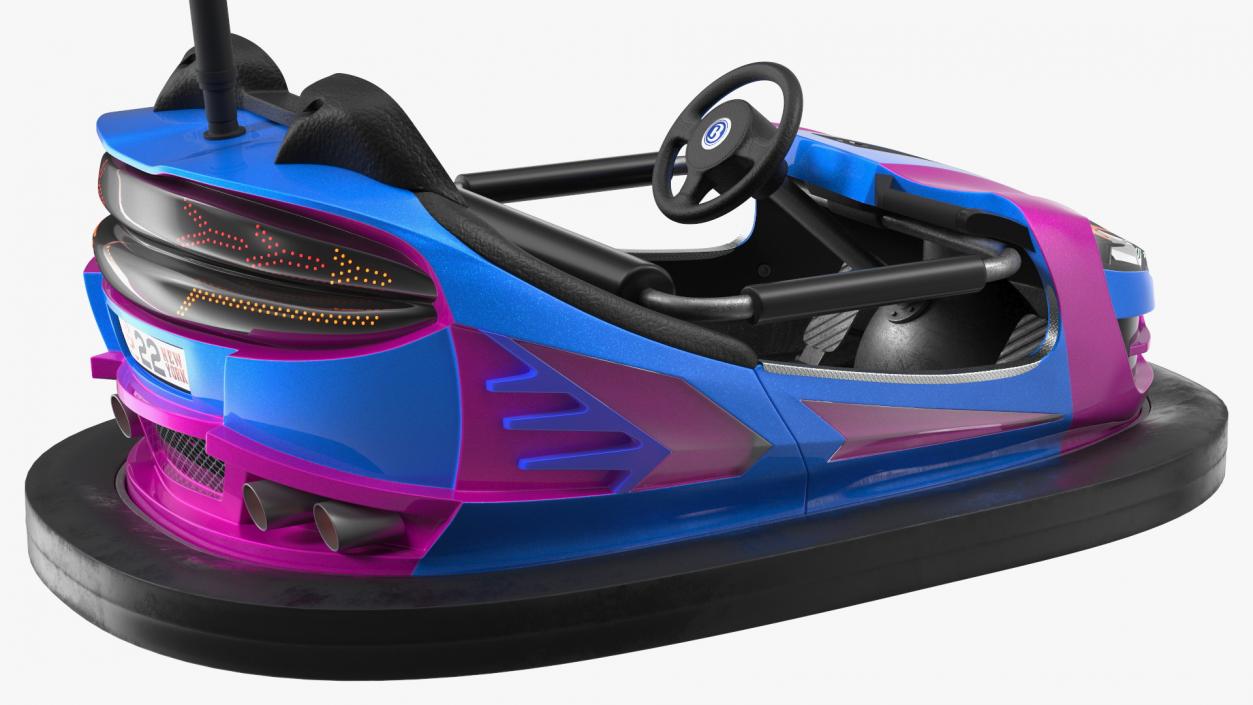 3D model Bumper Car Bertazzon NewYork Purple