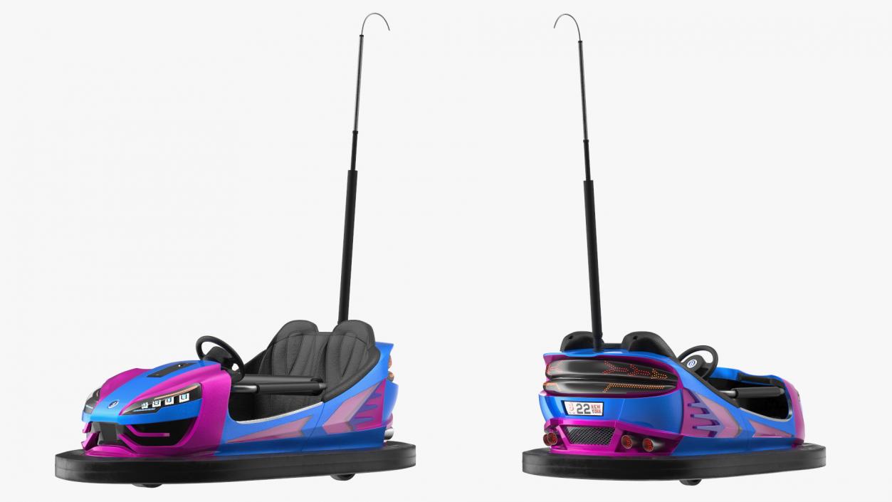 3D model Bumper Car Bertazzon NewYork Purple