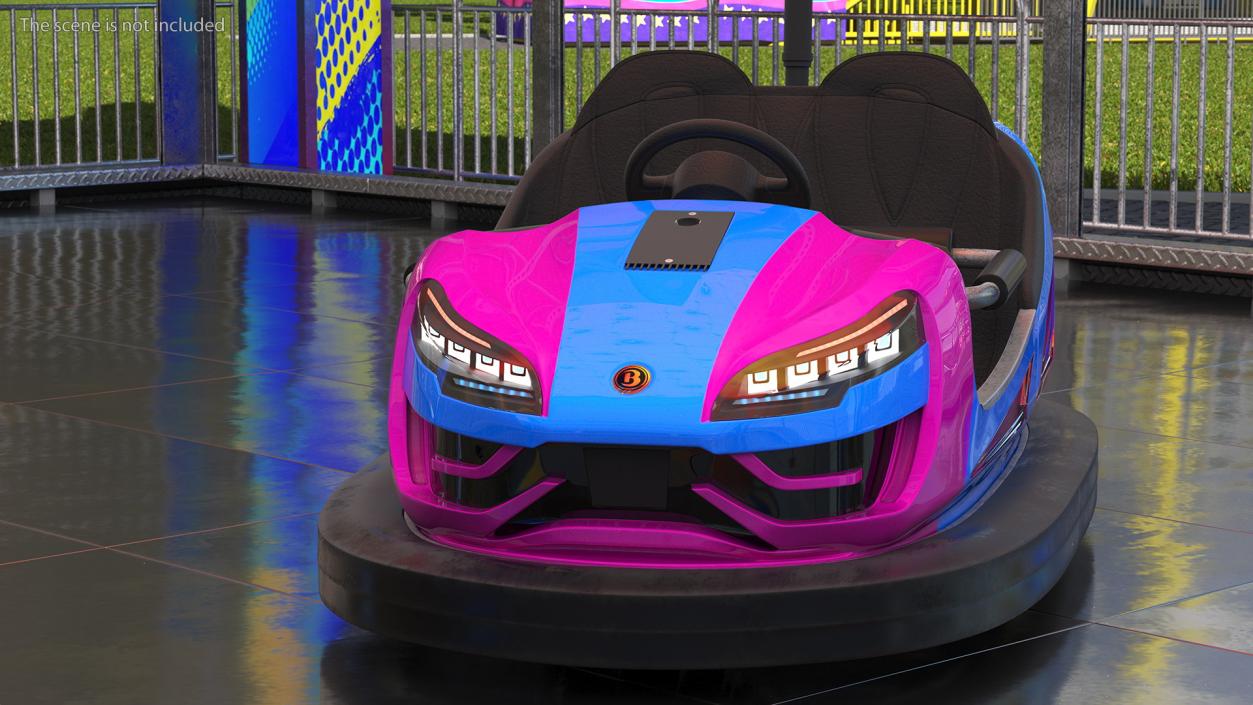 3D model Bumper Car Bertazzon NewYork Purple