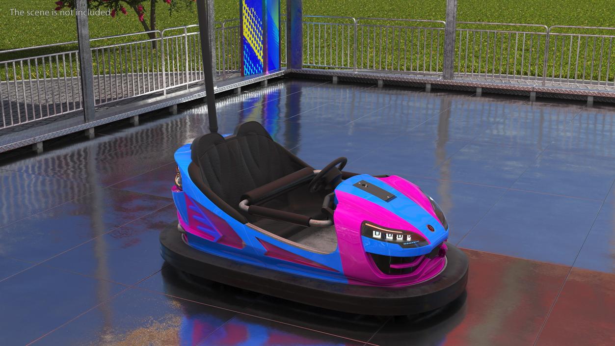 3D model Bumper Car Bertazzon NewYork Purple