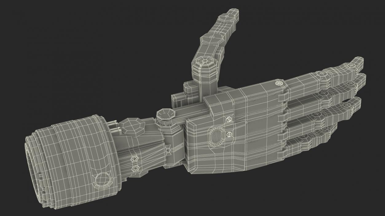 3D model Mechanical Arm Rigged for Cinema 4D