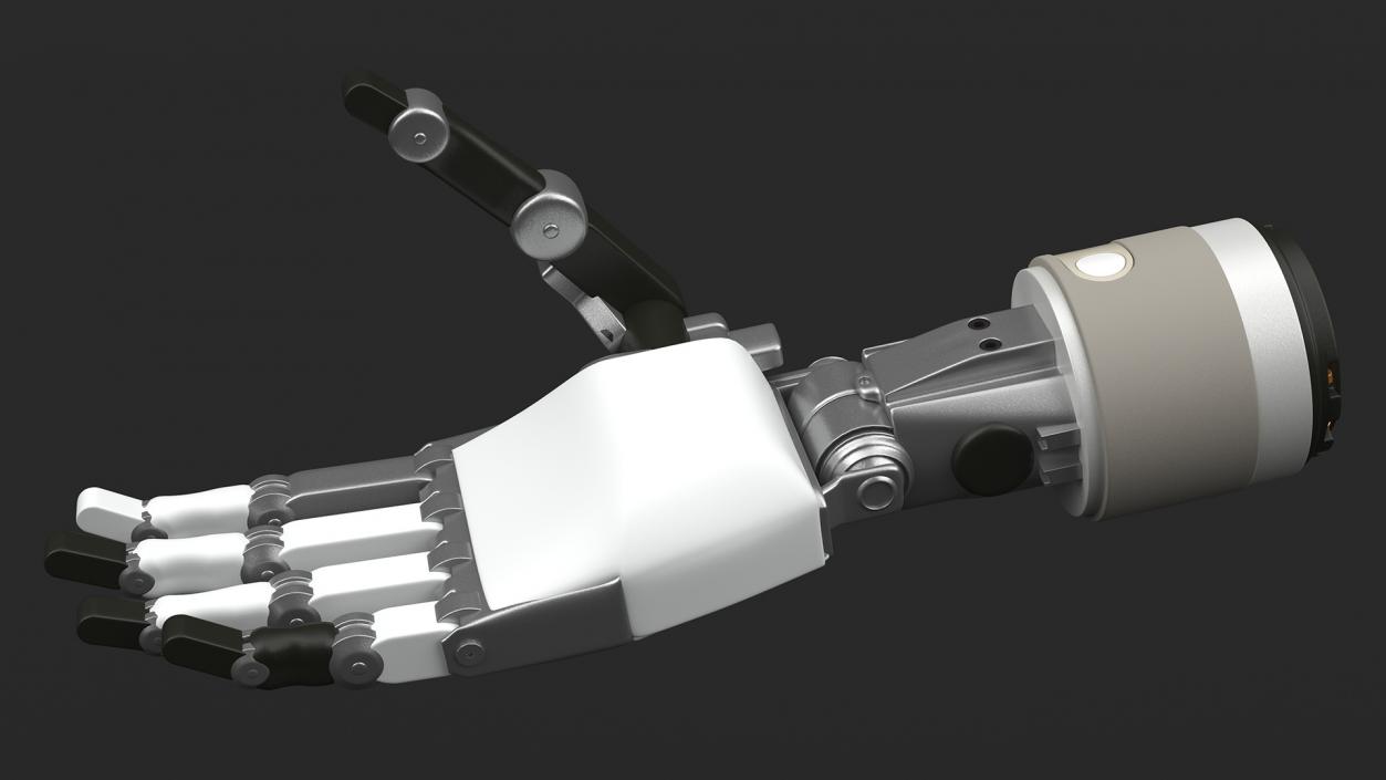 3D model Mechanical Arm Rigged for Cinema 4D