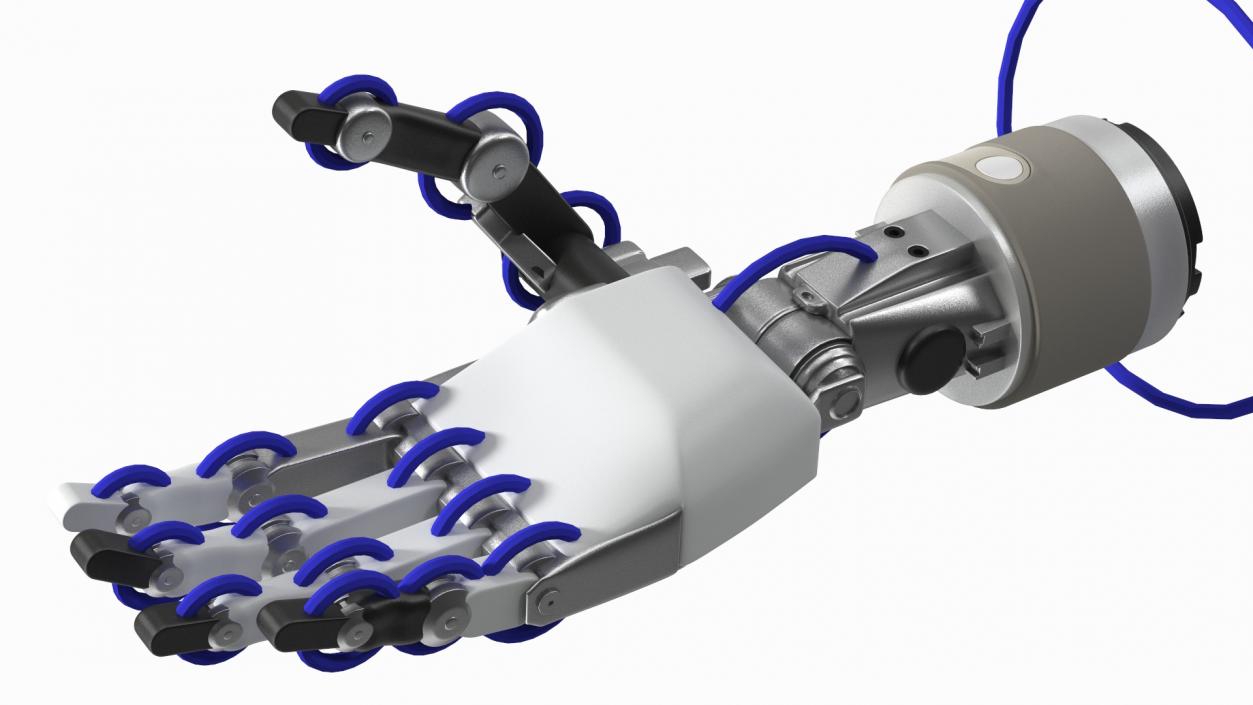 3D model Mechanical Arm Rigged for Cinema 4D